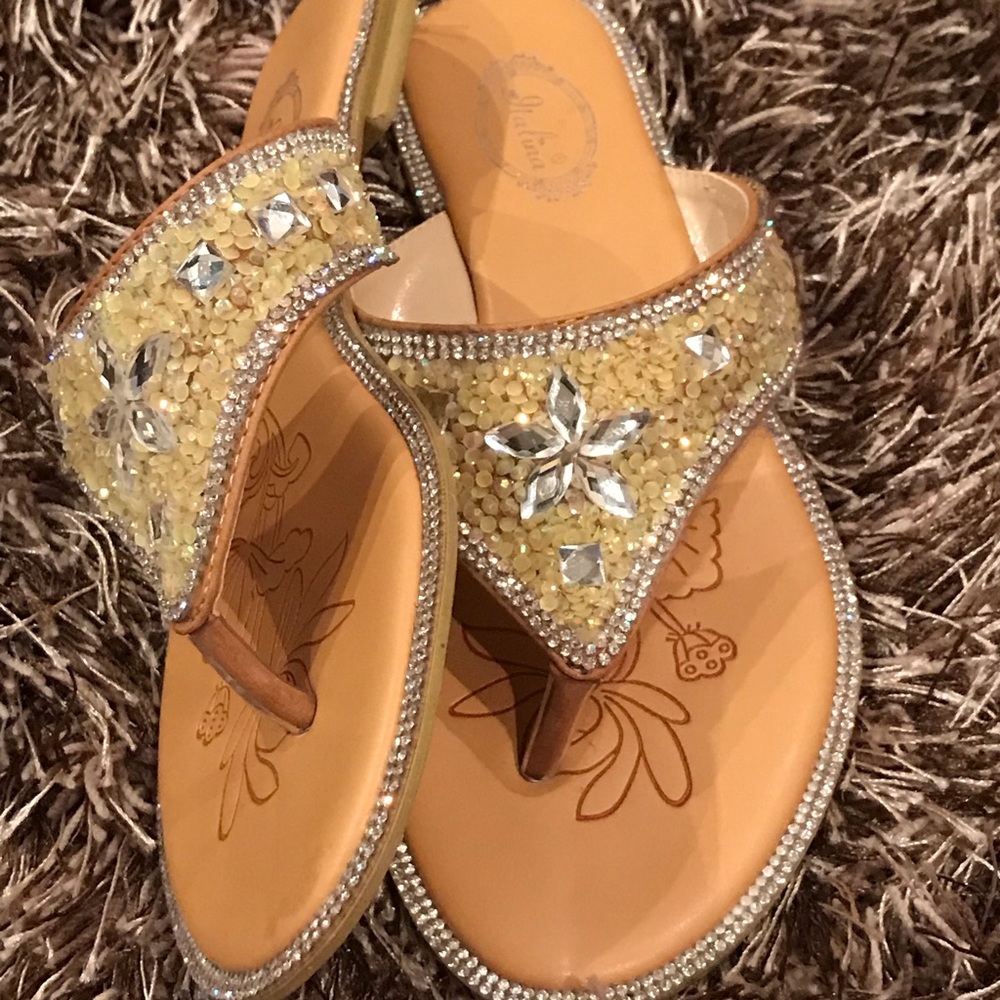 Rhinestone incrusted sandals